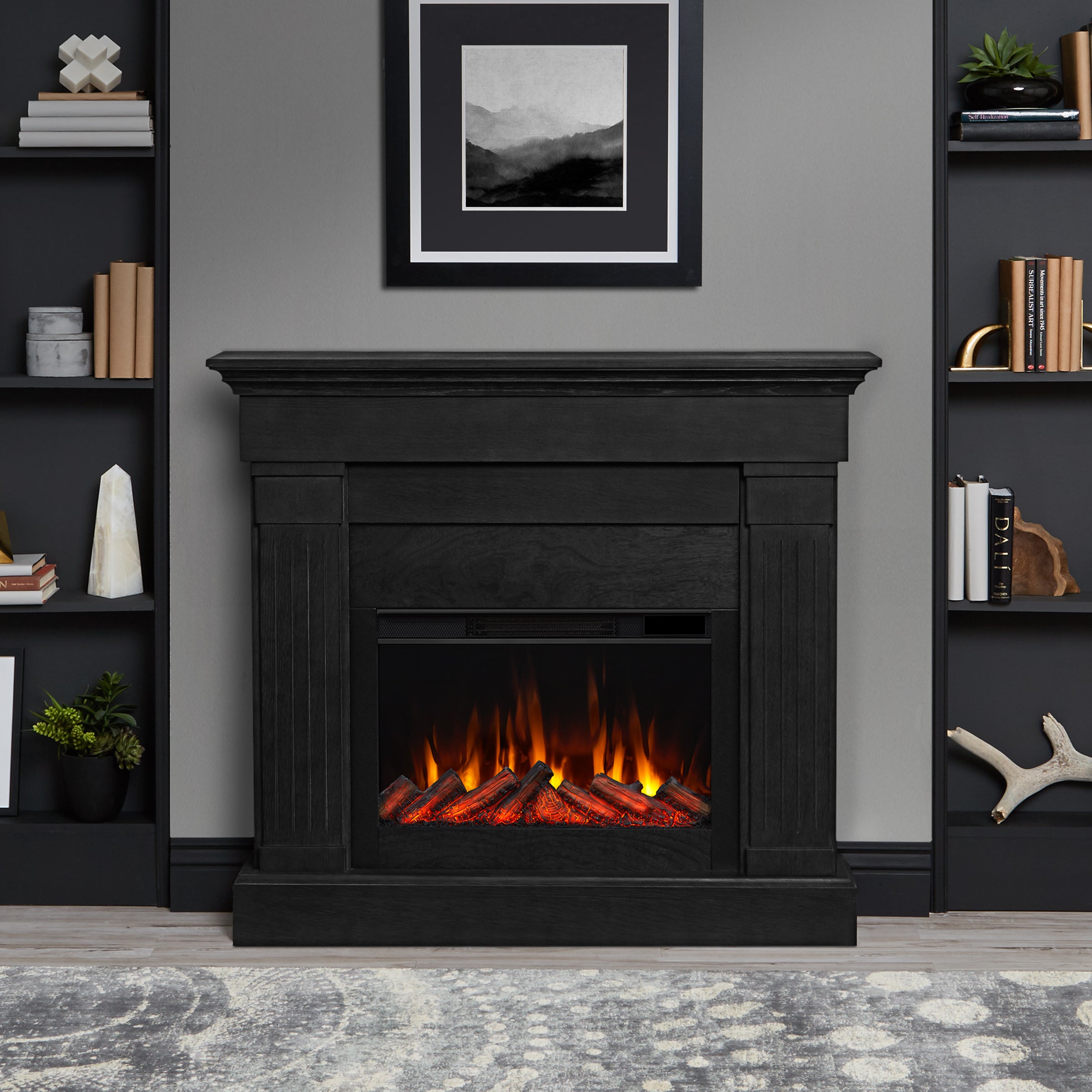 Crawford Slim Electric Fireplace - Real Flame