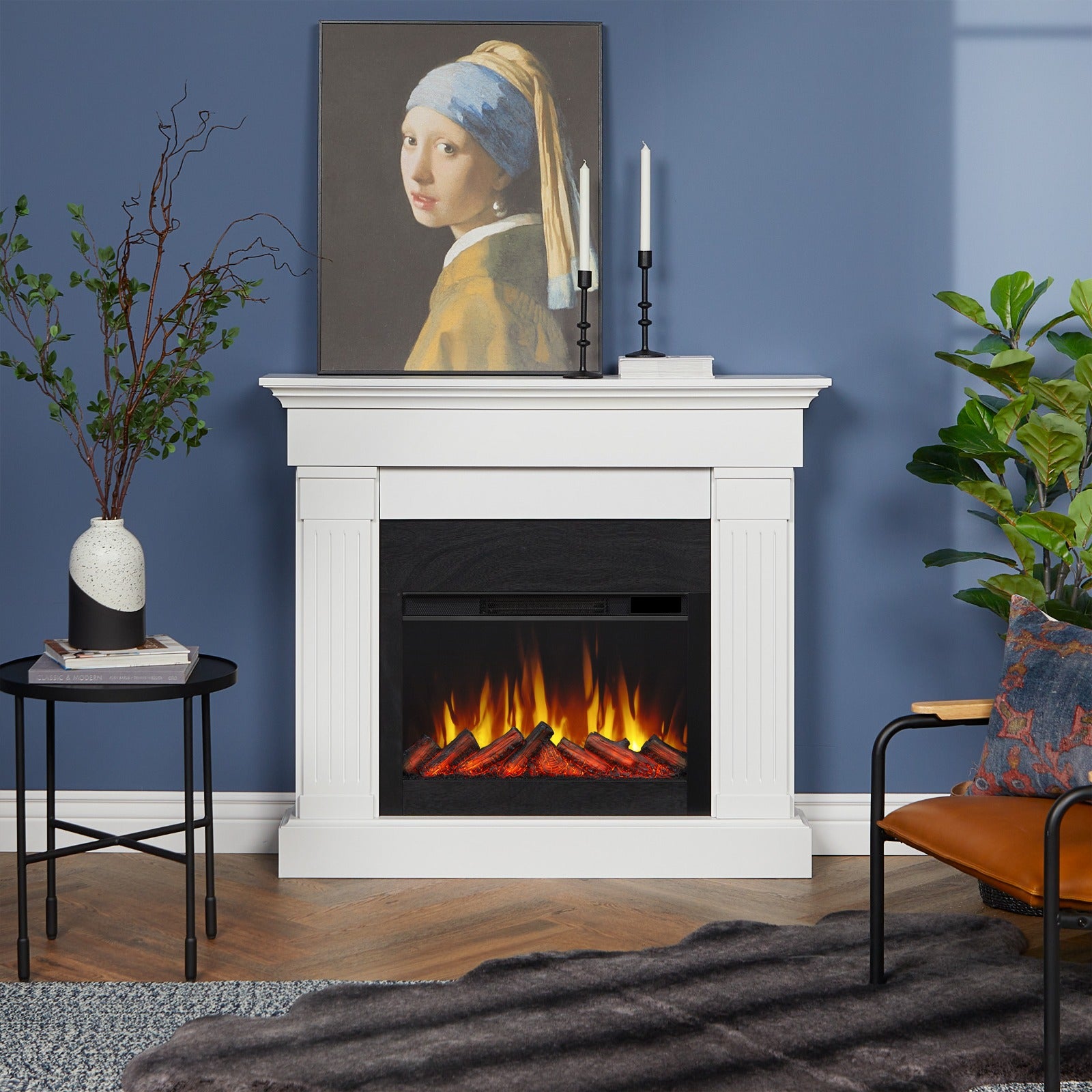 Crawford Slim Electric Fireplace - Real Flame