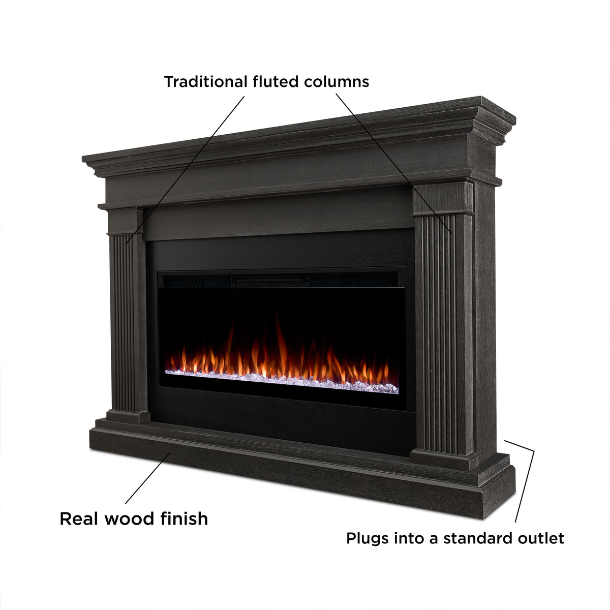 Beau Smart Landscape Electric Fireplace - Real Flame