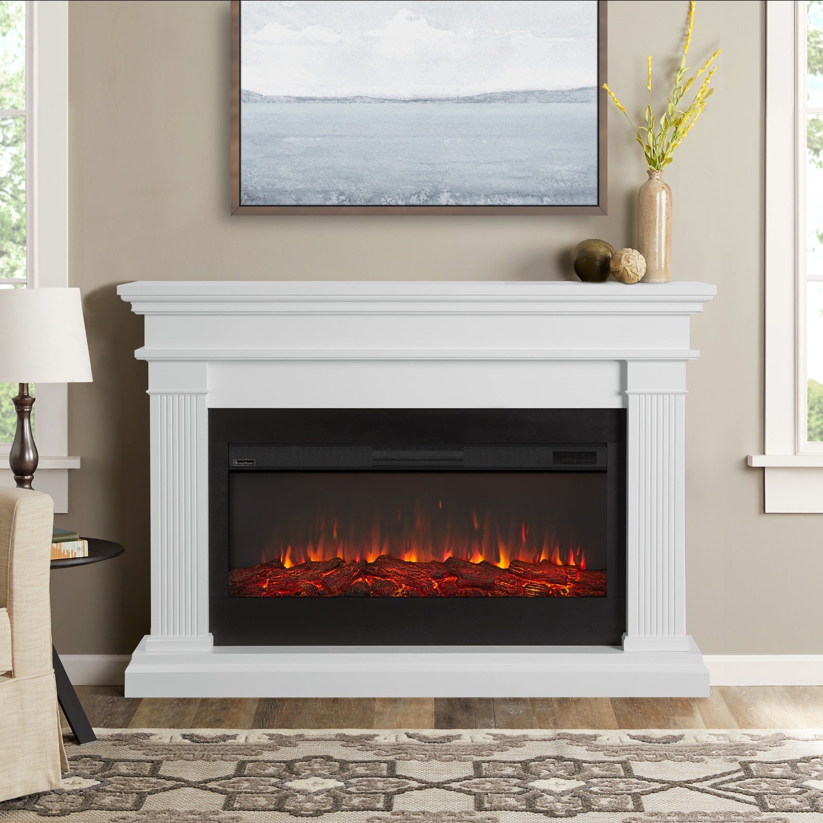 Beau Landscape Electric Fireplace - Real Flame