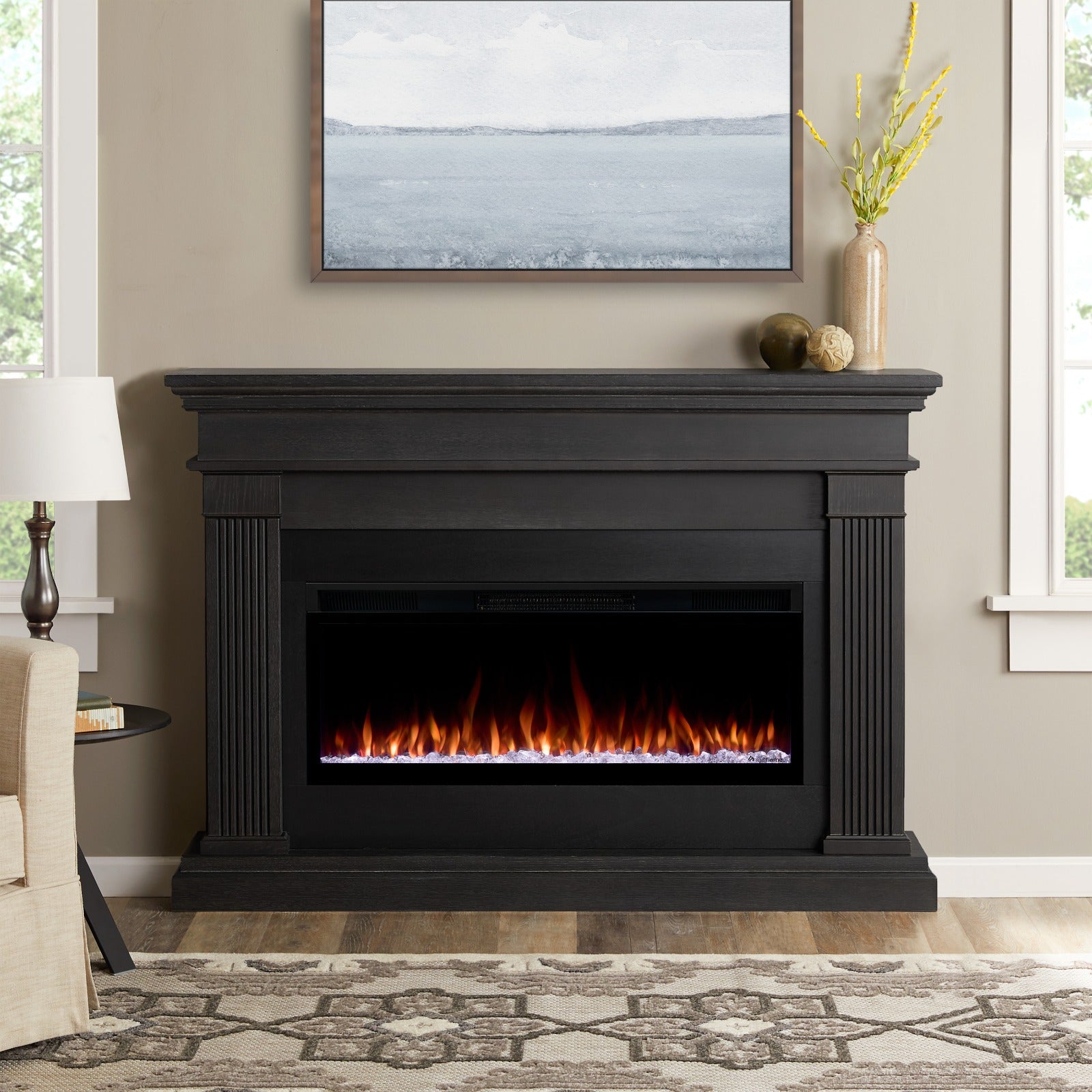 Beau 59" Smart Landscape Electric Fireplace - Real Flame