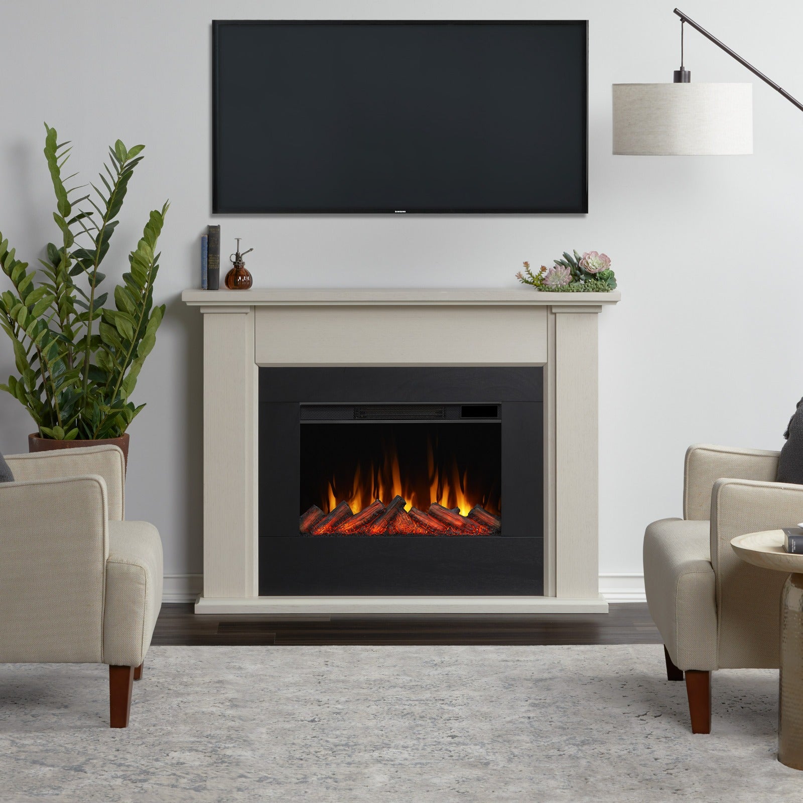 Tejon Slim Electric Fireplace - Real Flame