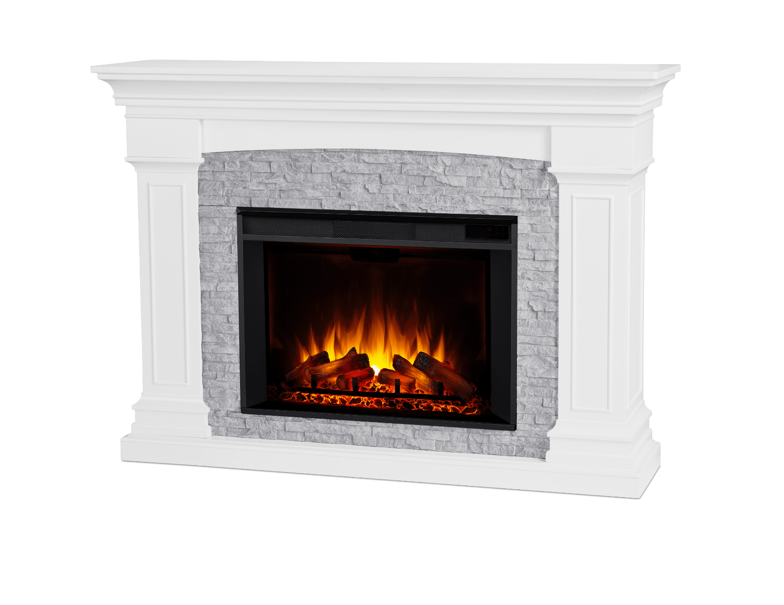 Deland Grand Electric Fireplace - Real Flame