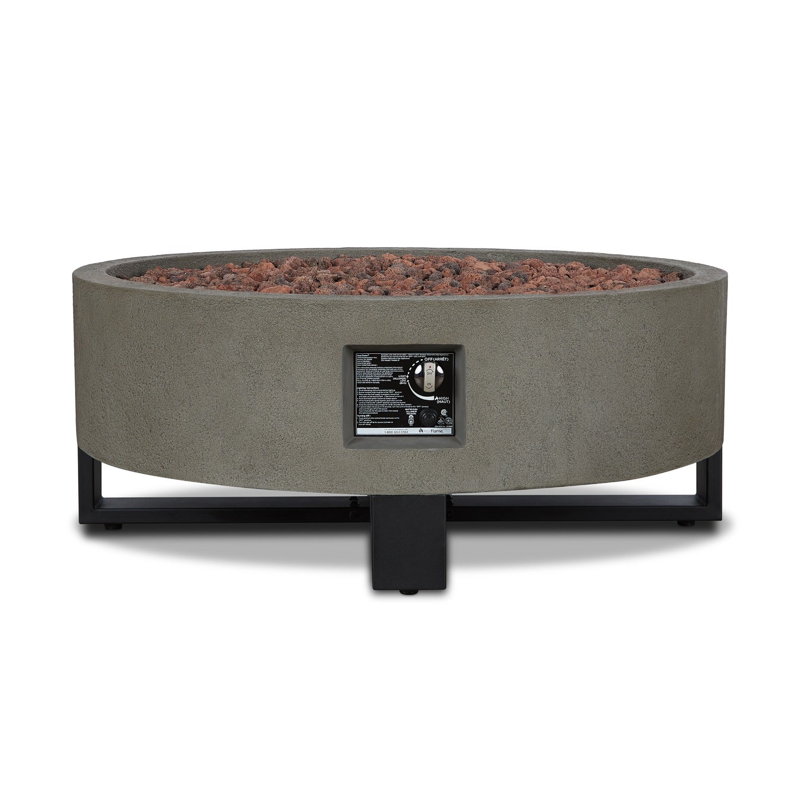 Idledale Propane Fire Pit - Real Flame