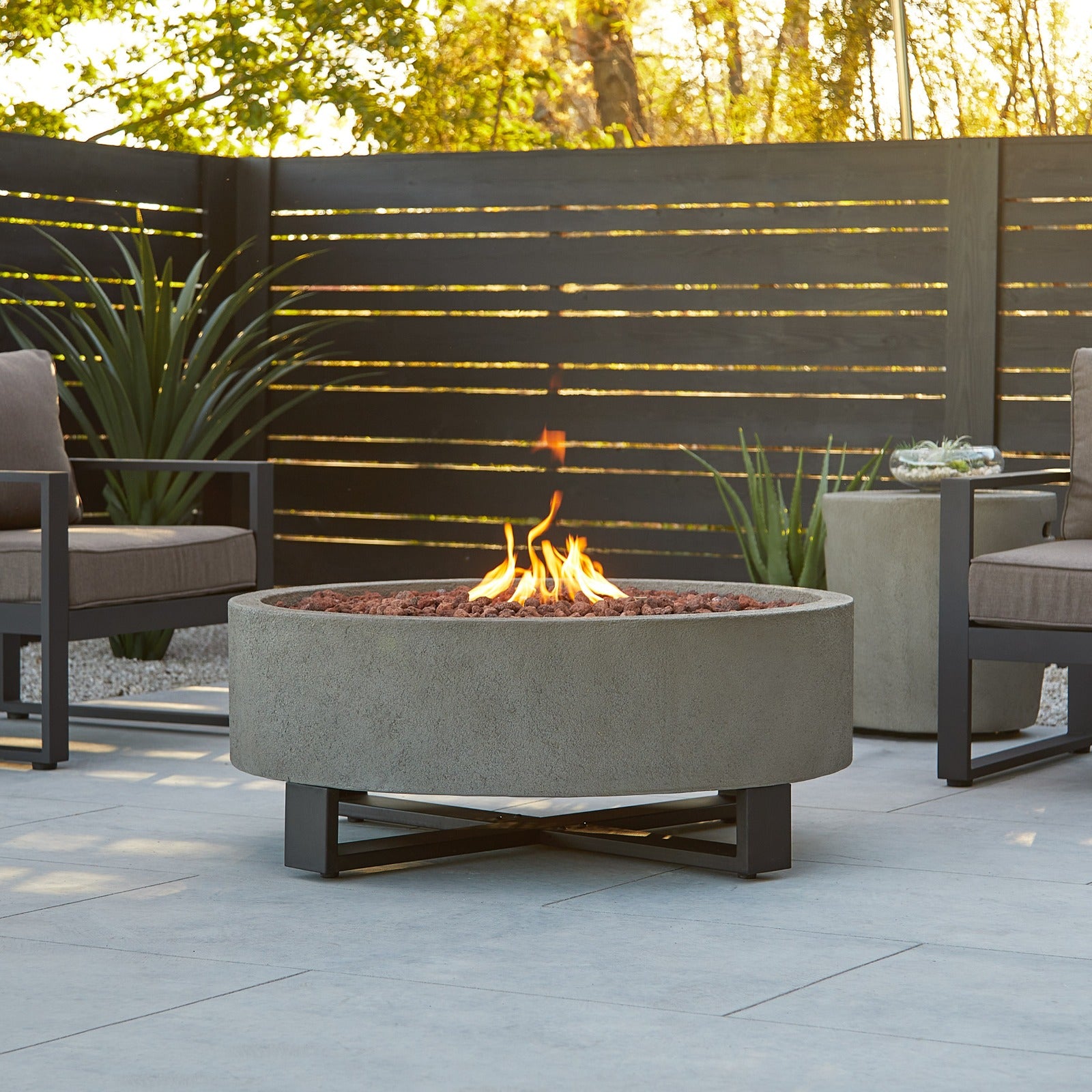 Idledale Propane Fire Pit - Real Flame