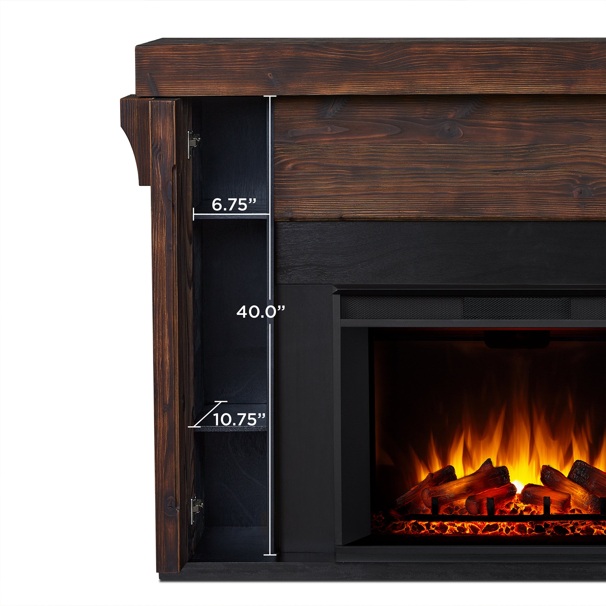 Gunnison Grand Electric Fireplace - Real Flame