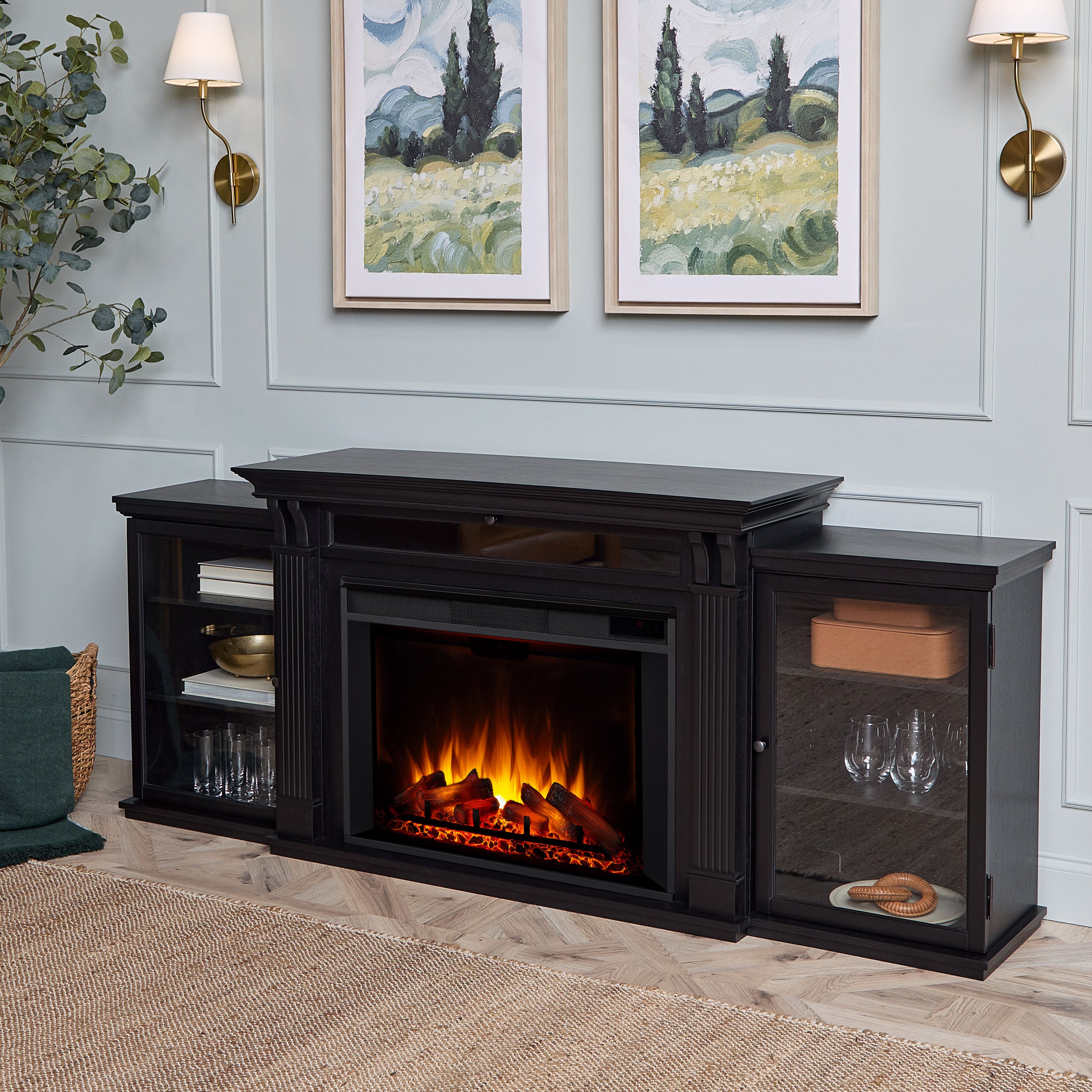 Tracey Grand Electric Fireplace TV Stand - Real Flame