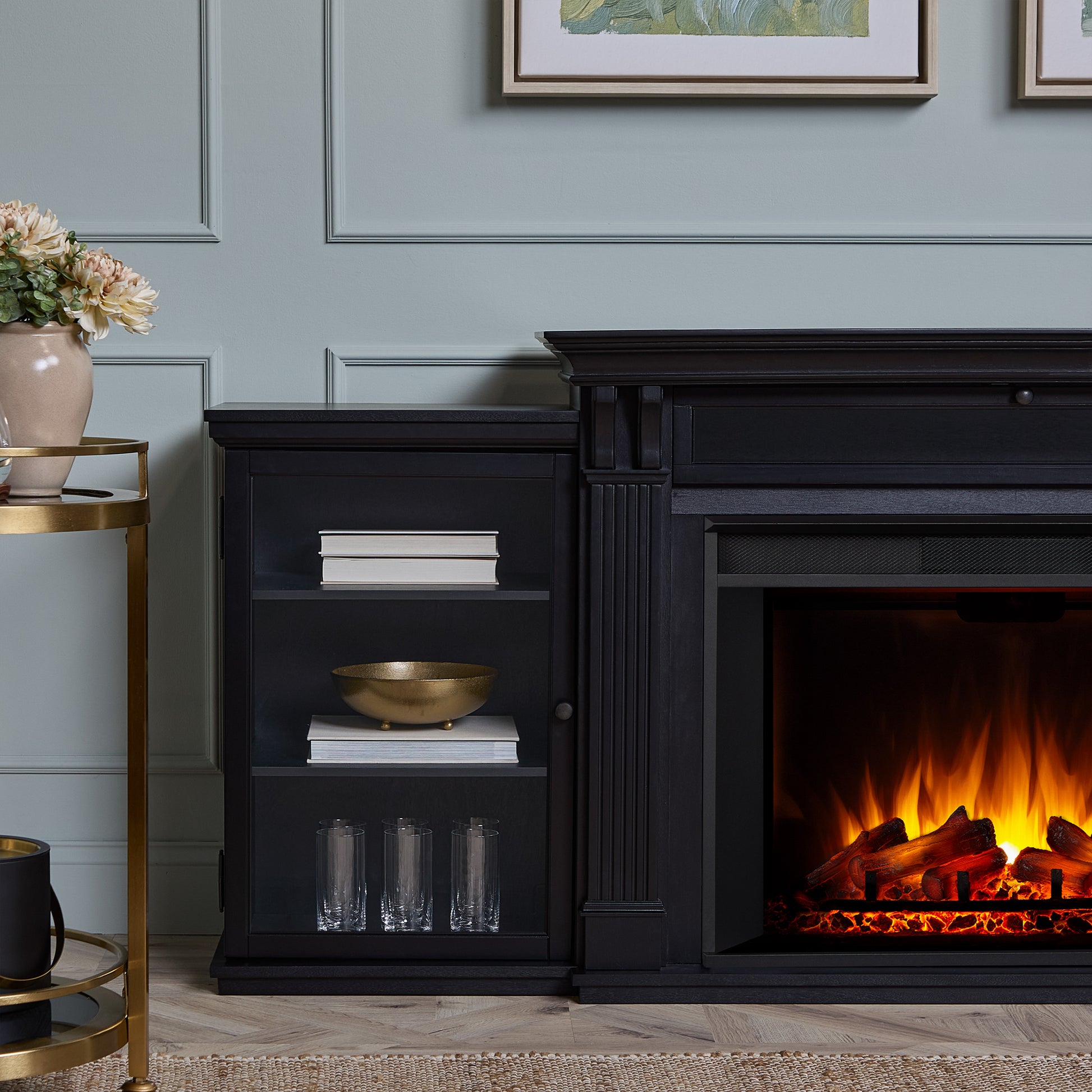 Tracey Grand Electric Fireplace TV Stand - Real Flame