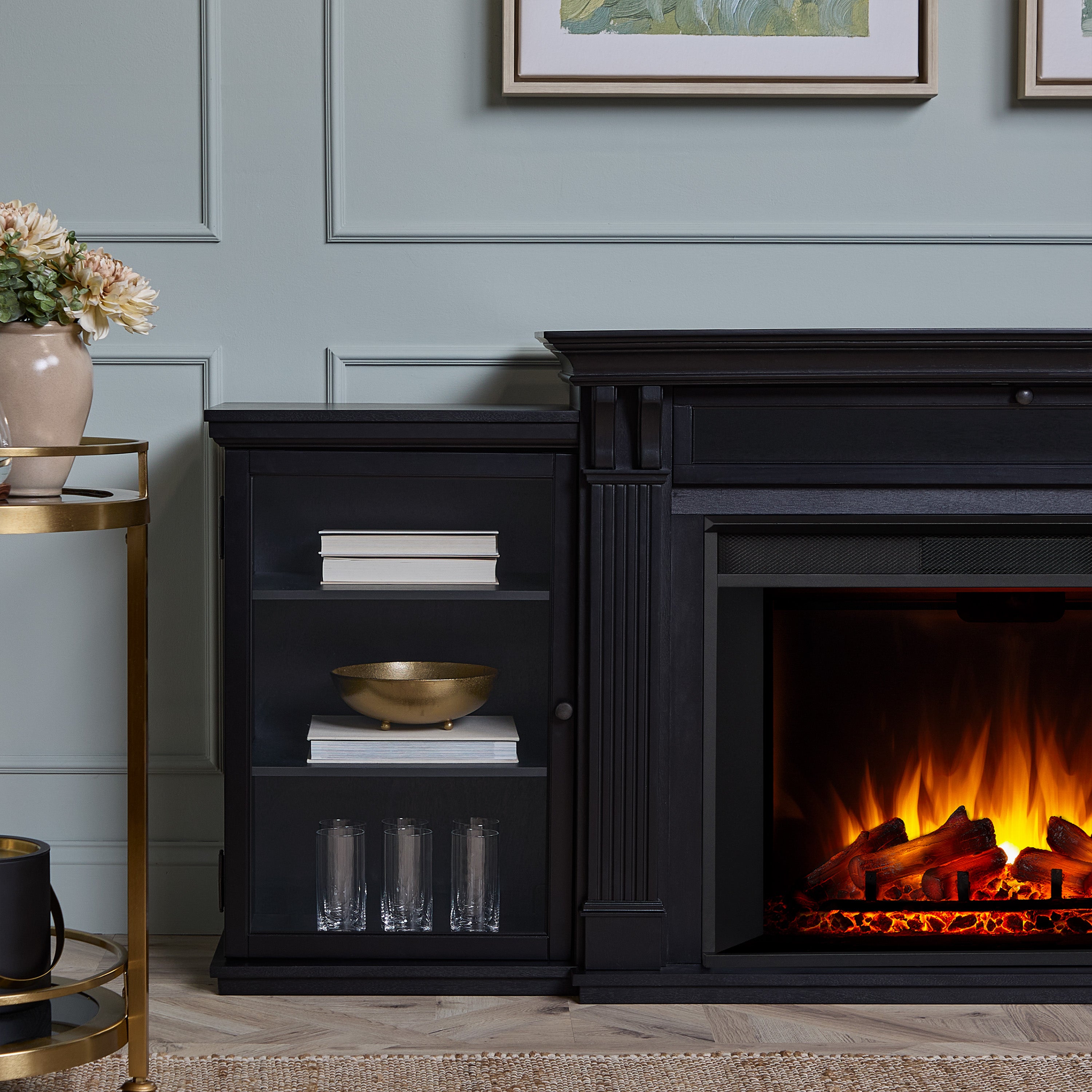 Tracey Grand Electric Fireplace TV Stand - Real Flame