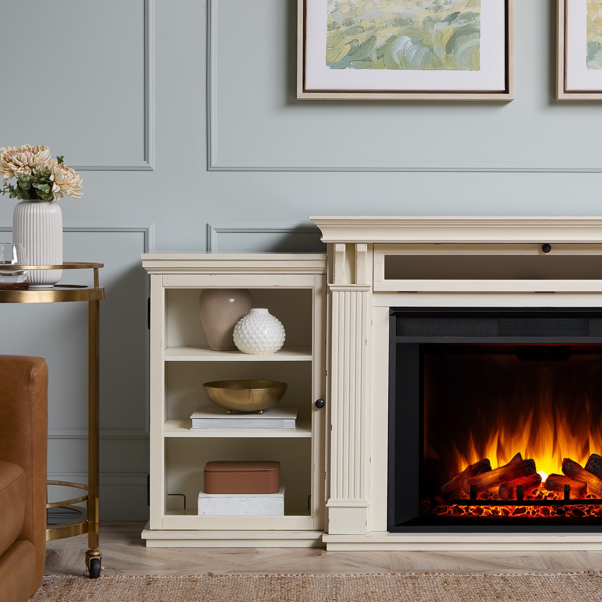 Tracey Grand Electric Fireplace TV Stand - Real Flame