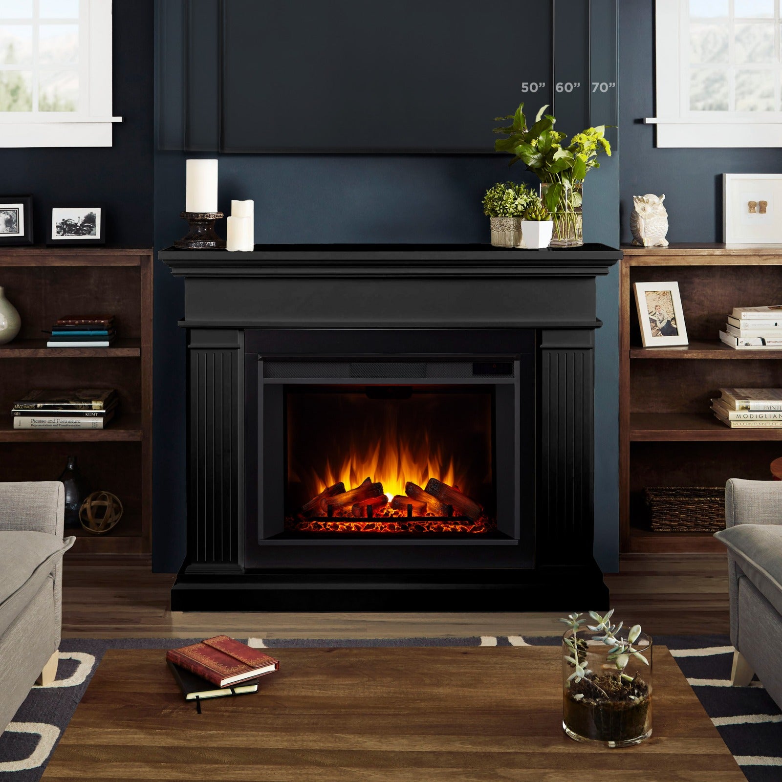 Centennial Grand Electric Fireplace - Real Flame