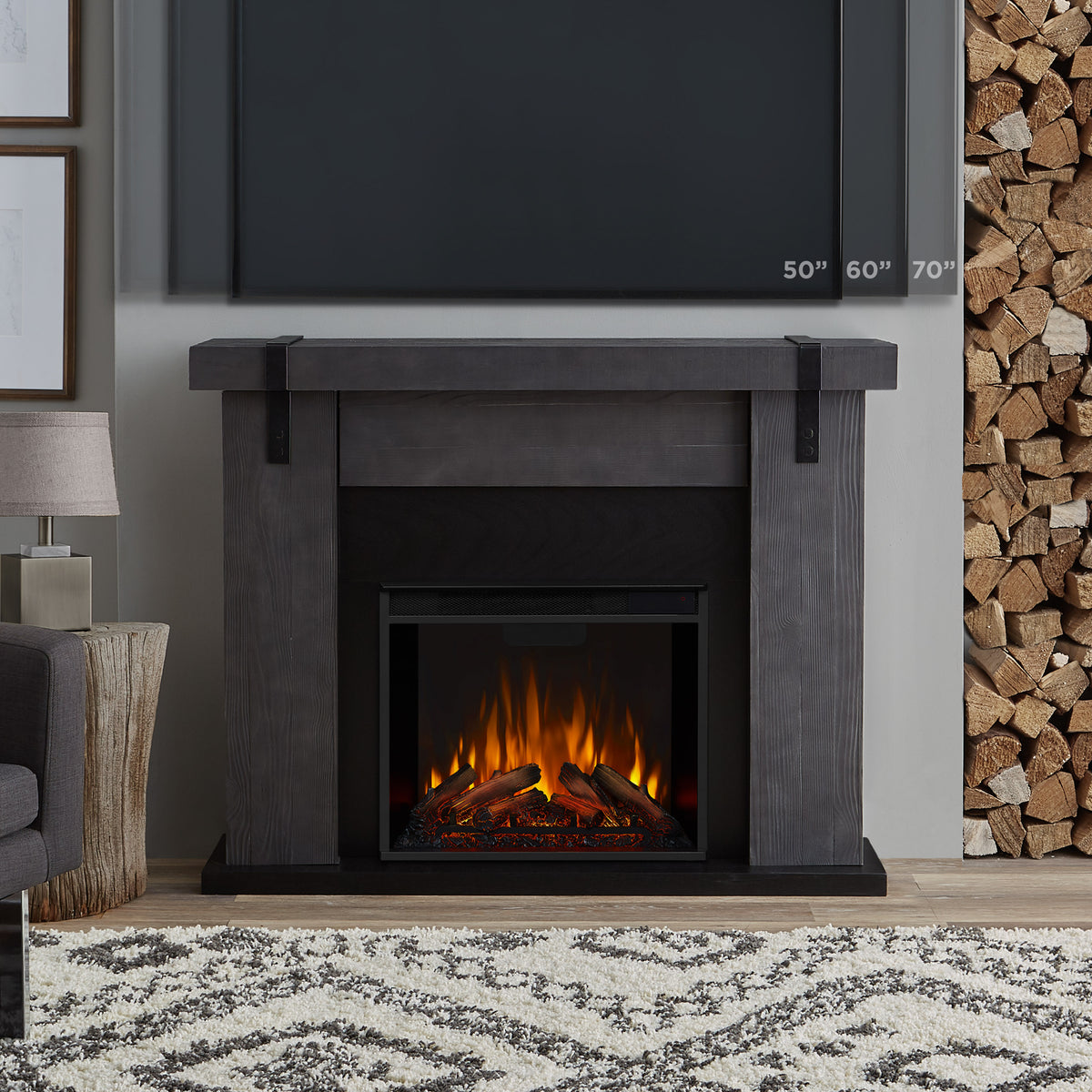 Aspen Electric Fireplace - Real Flame