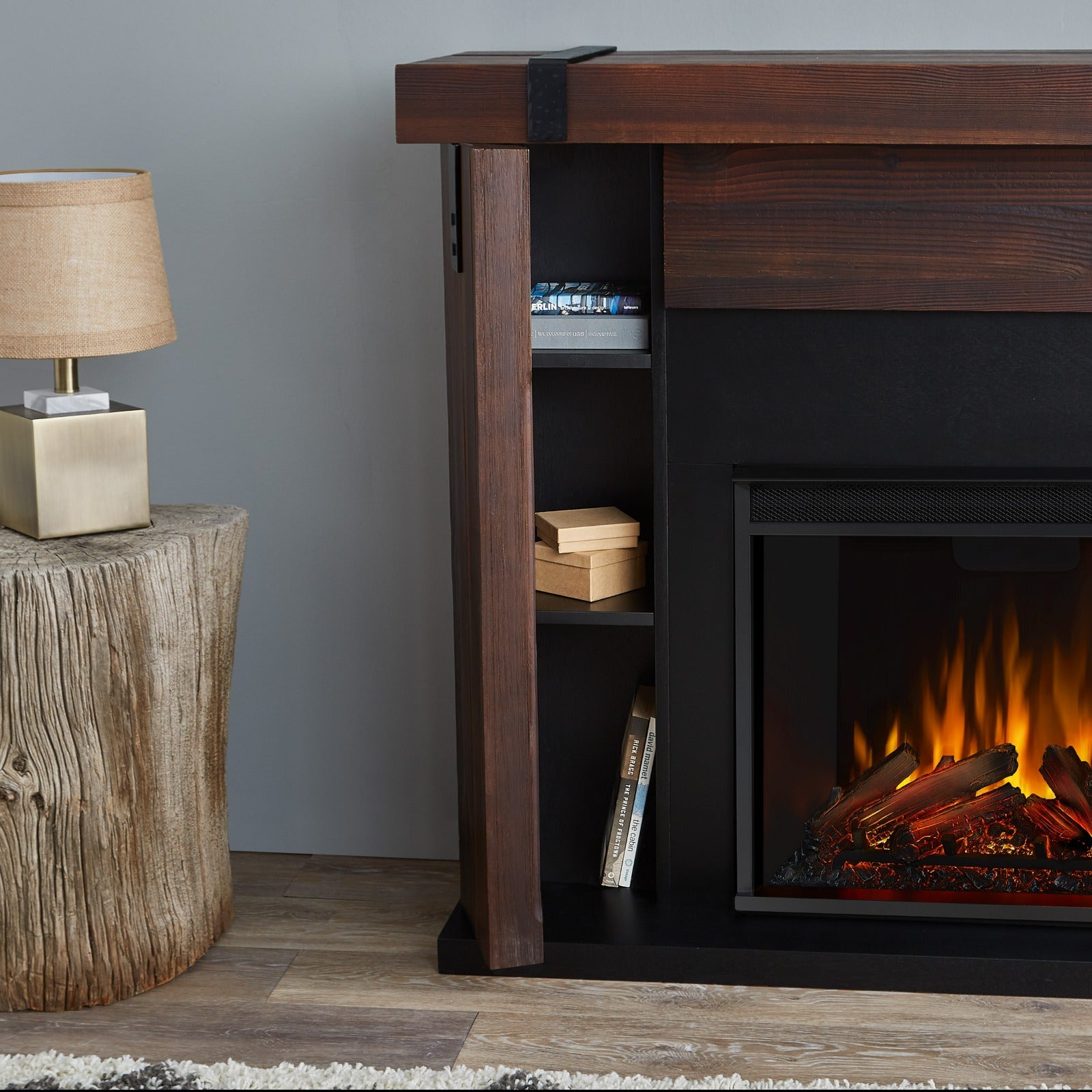 Aspen Electric Fireplace - Real Flame