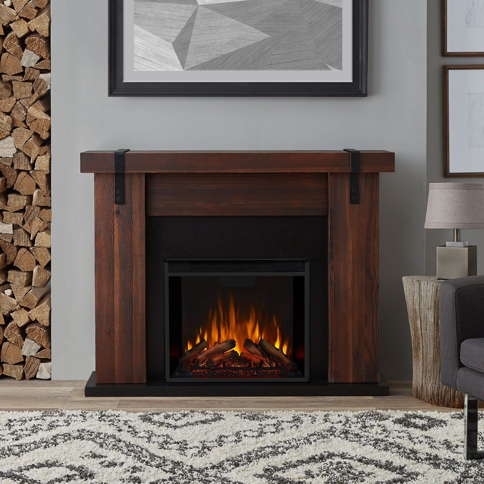 Aspen Electric Fireplace - Real Flame