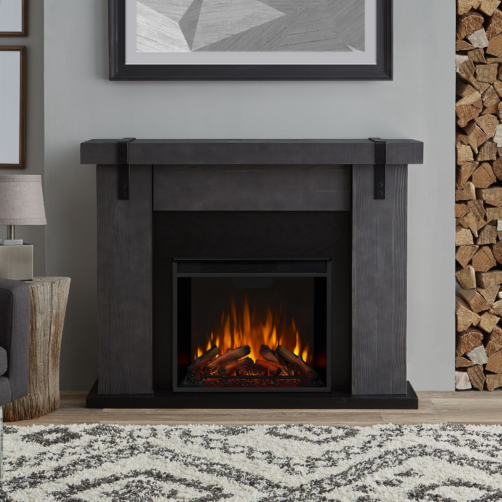 Aspen Electric Fireplace - Real Flame