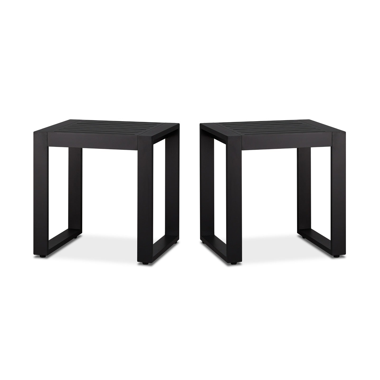 Baltic Outdoor End Table Set - Real Flame