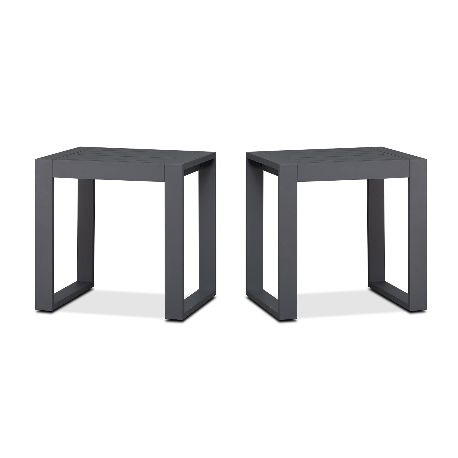 Baltic Outdoor End Table Set - Real Flame