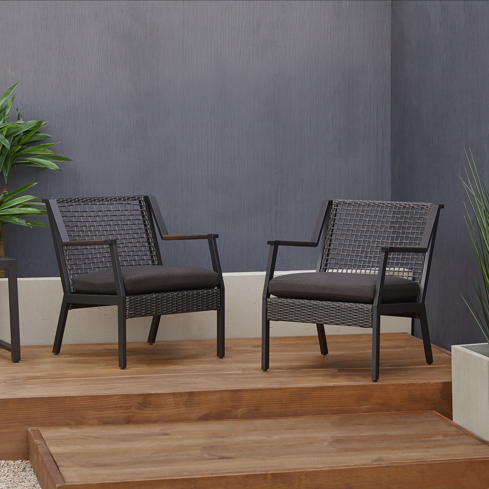 Calvin Outdoor Chair Set - Real Flame