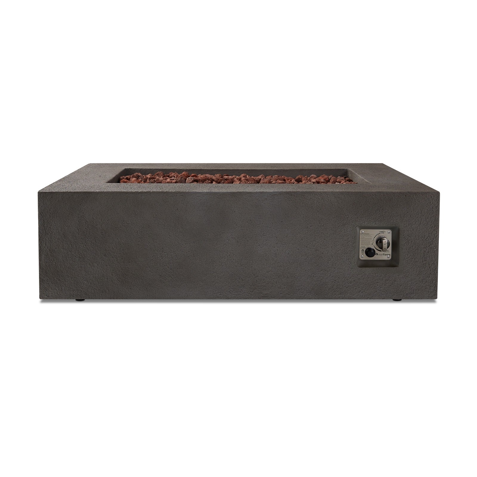 Baltic Rectangle Propane Fire Pit Table - Real Flame