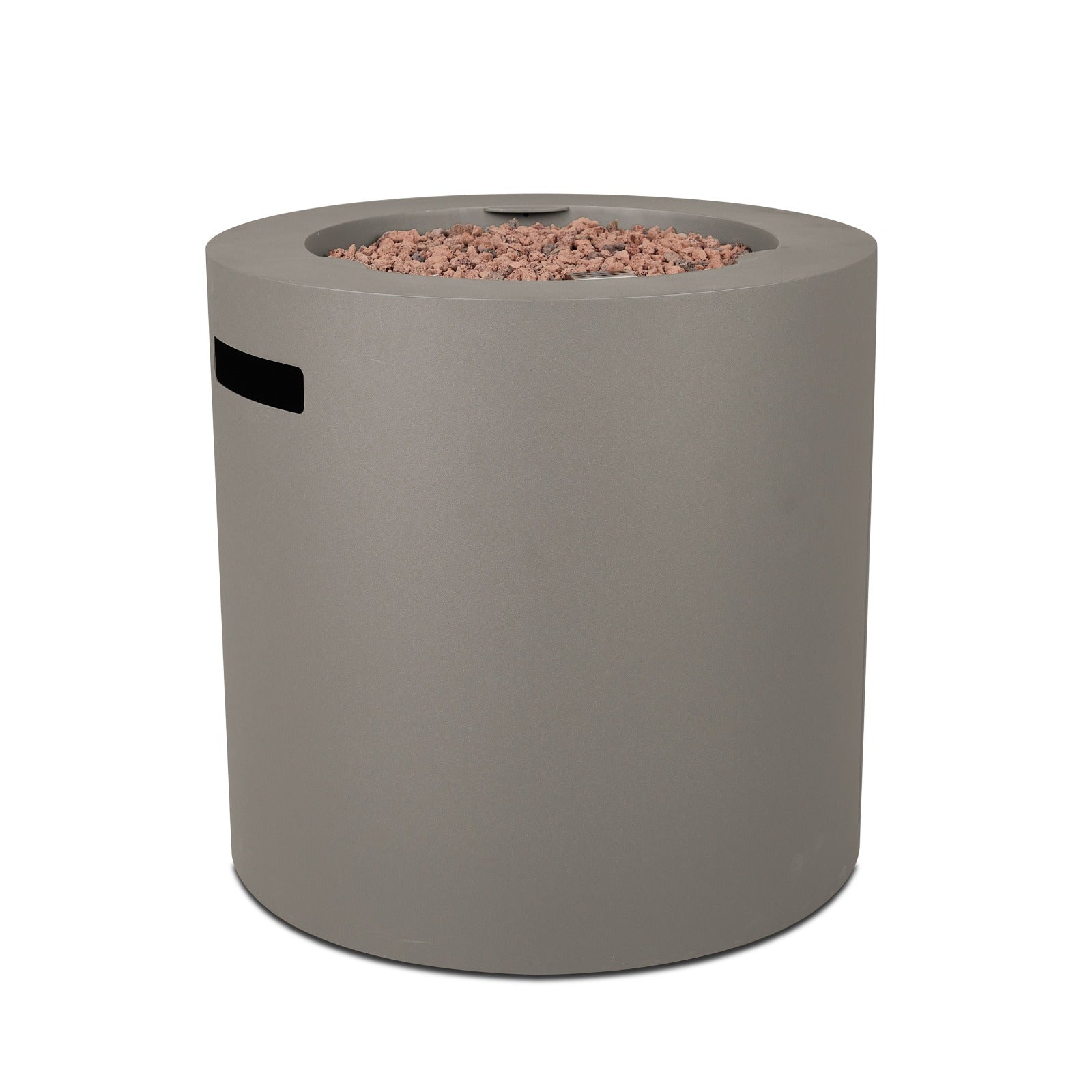 Aegean 24" Round Fire Pit Table with Hidden Propane Tank - Real Flame