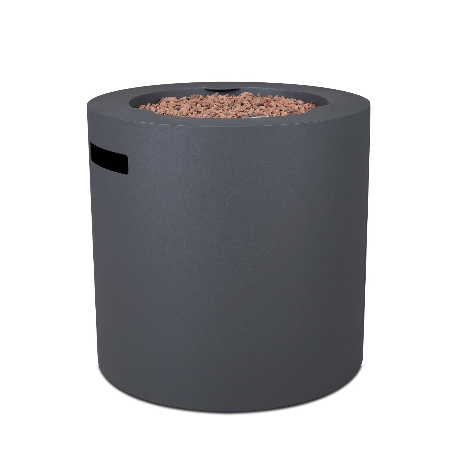 Aegean 24" Round Fire Pit Table with Hidden Propane Tank - Real Flame