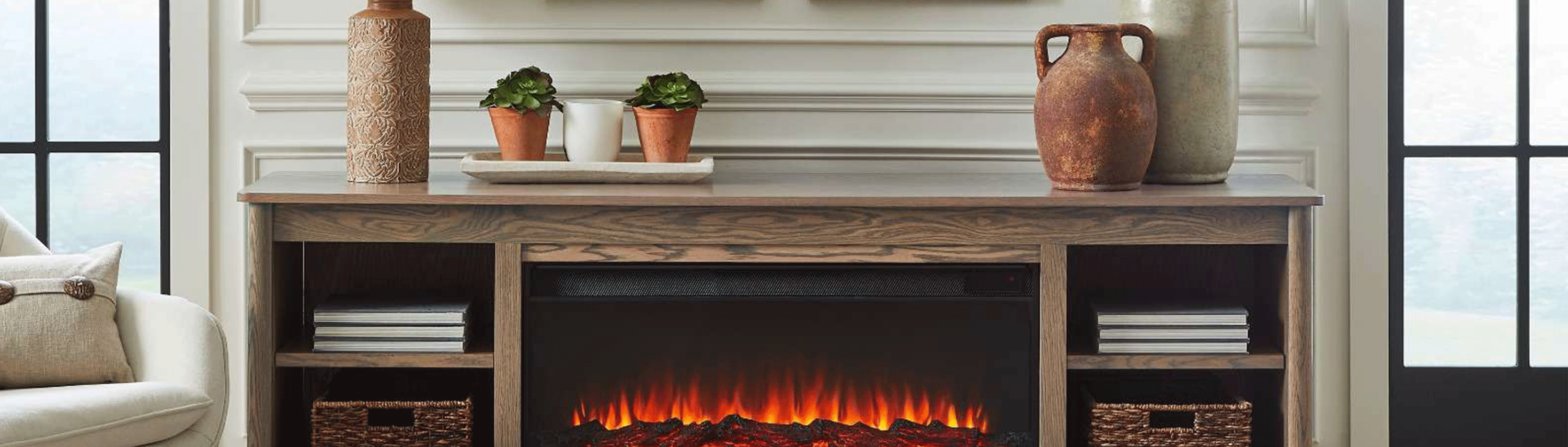 Rowan Electric Fireplace