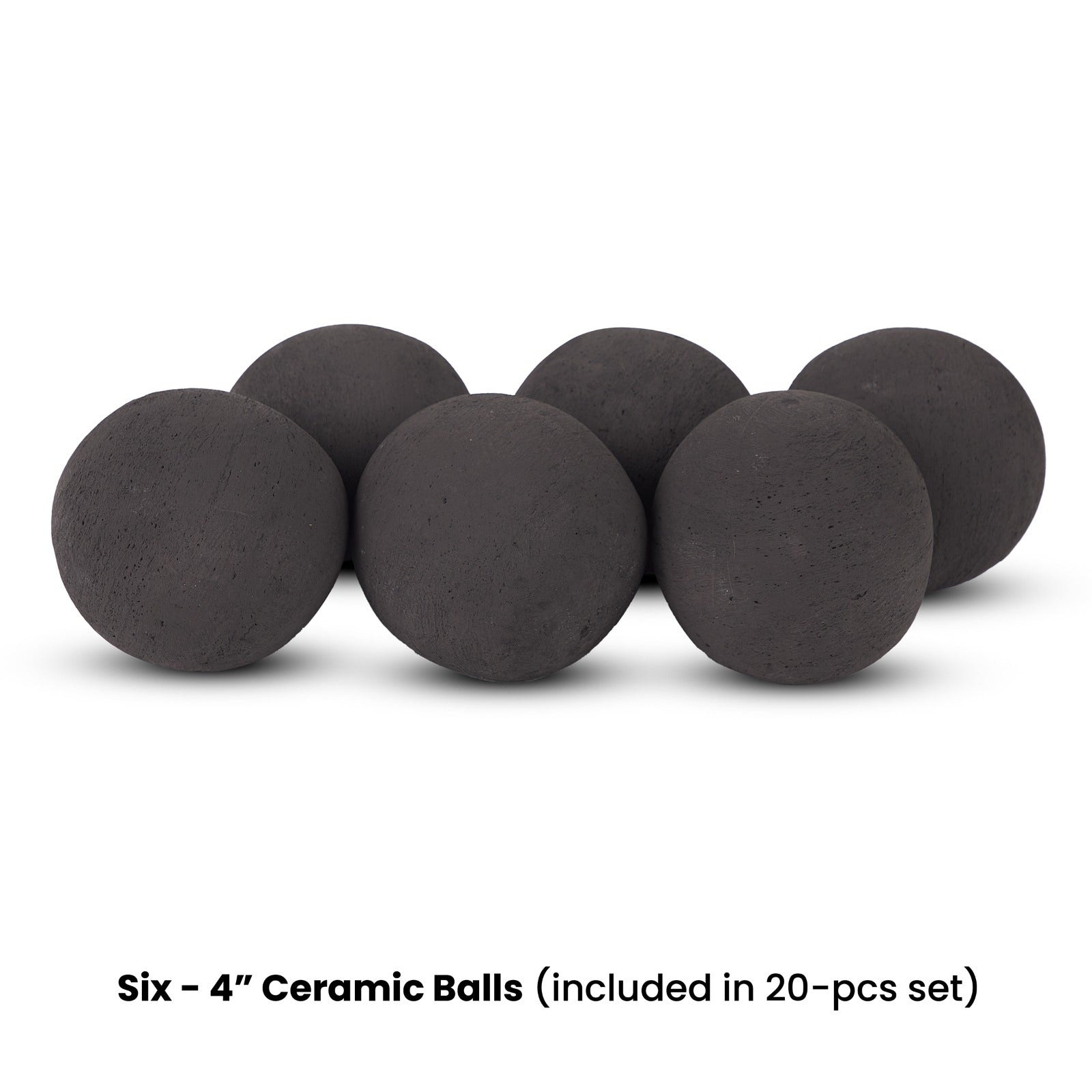 20 - piece Outdoor Fire Pit Sphere Set - Real Flame