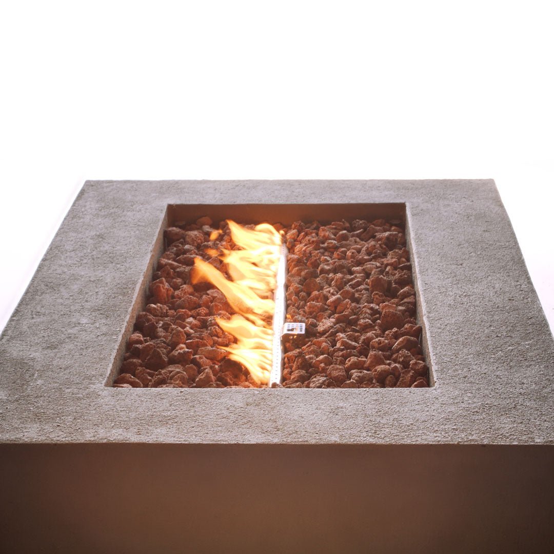 Baltic Rectangle Propane Fire Pit Table - Real Flame