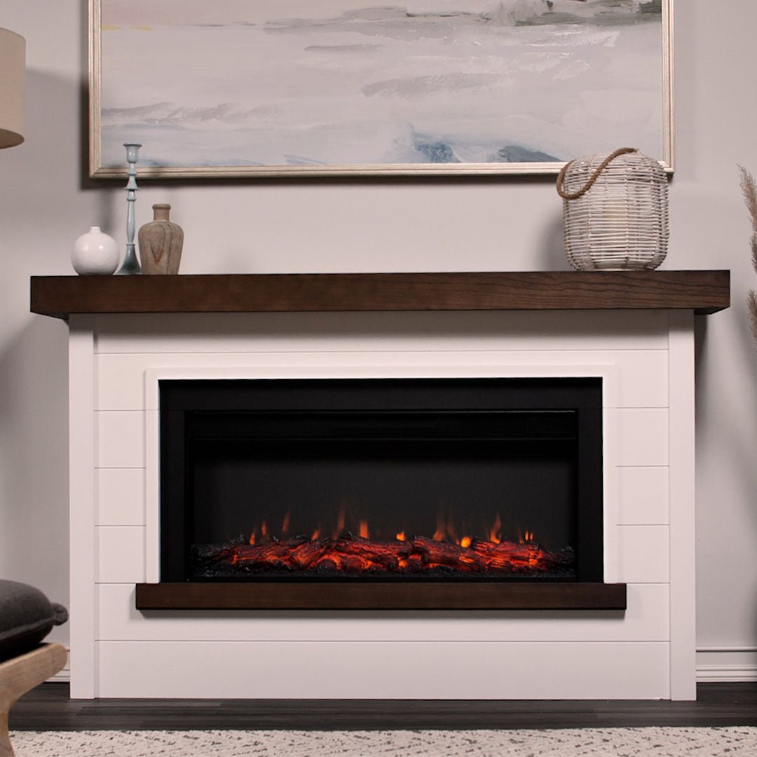 Bernice Landscape Electric Fireplace - Real Flame