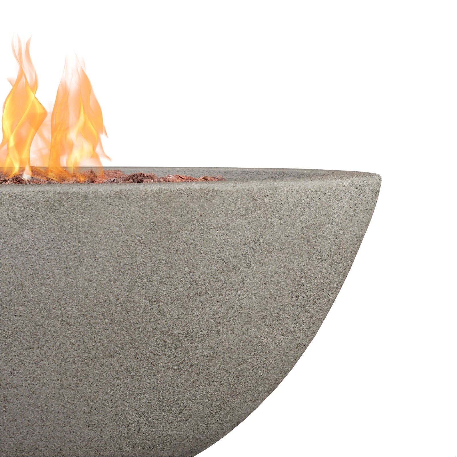 Riverside Round Propane or Natural Gas Fire Pit - Real Flame
