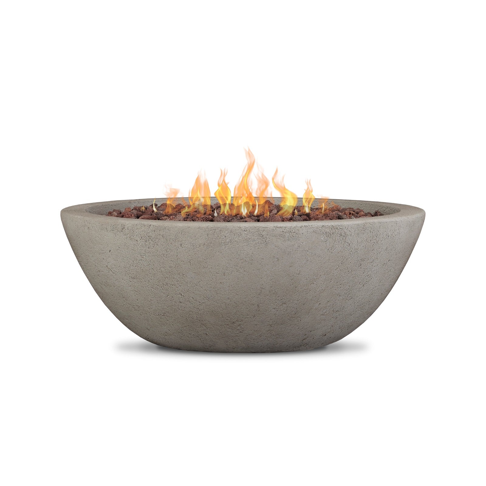 Riverside Round Propane or Natural Gas Fire Pit - Real Flame