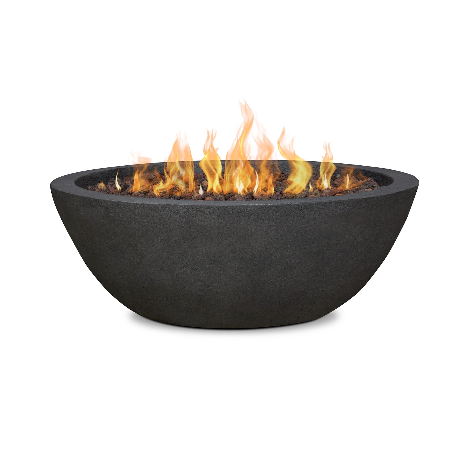 Riverside Round Propane or Natural Gas Fire Pit - Real Flame