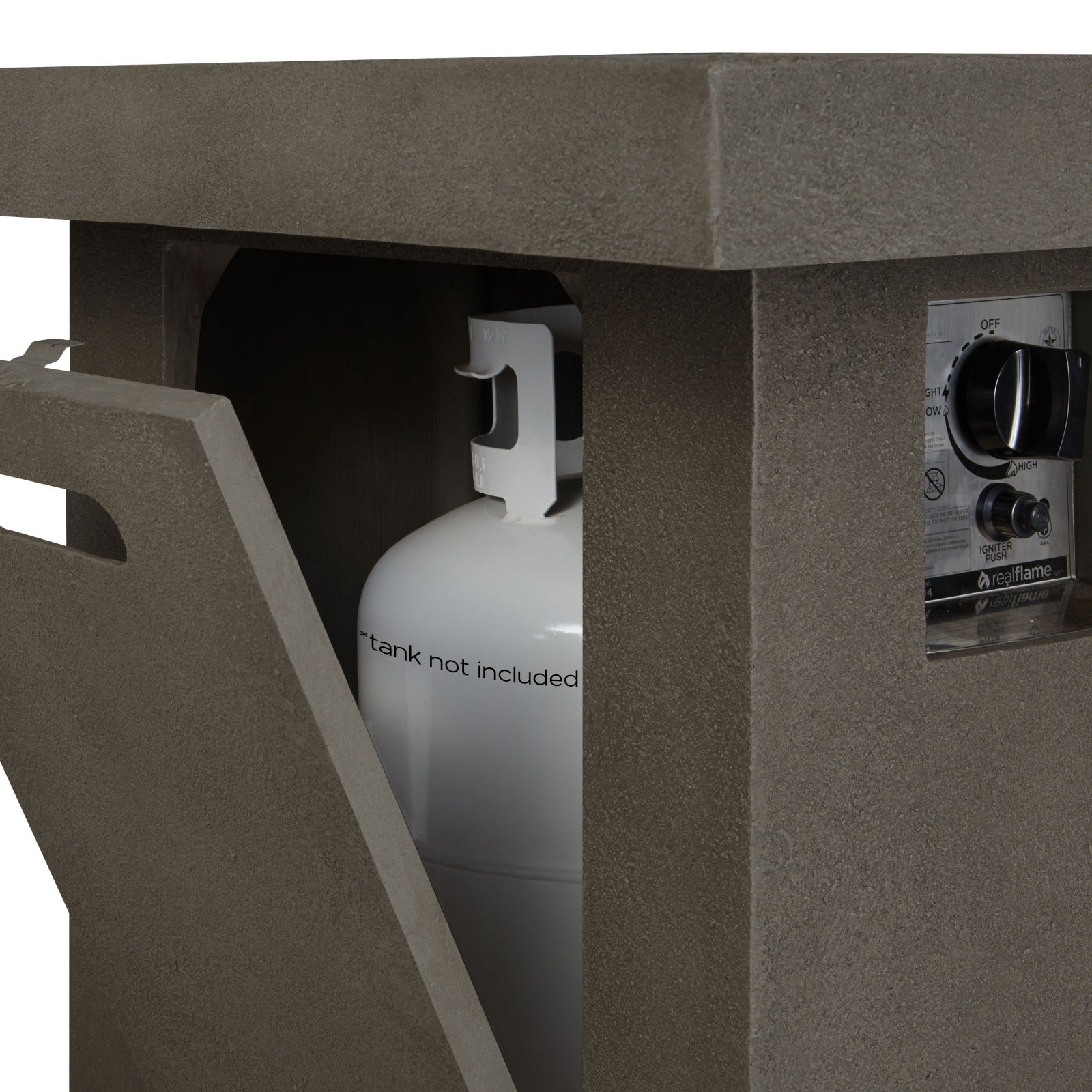 Ventura Rectangle Propane or Natural Gas Fire Pit Table - Real Flame
