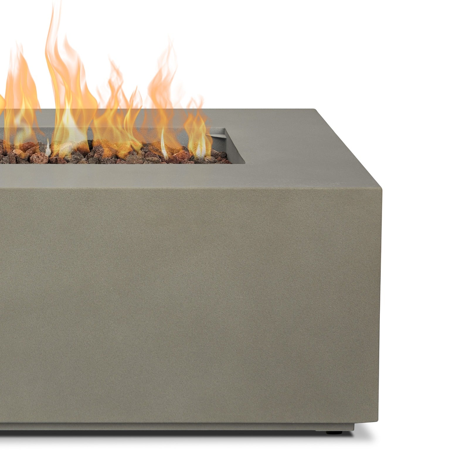 Aegean 42" Rectangle Propane or Natural Gas Fire Pit Table - Real Flame