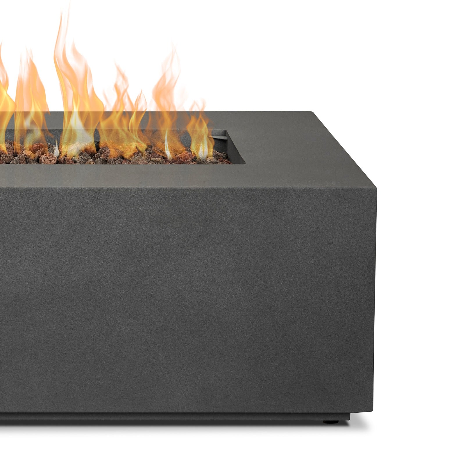 Aegean 42" Rectangle Propane or Natural Gas Fire Pit Table - Real Flame