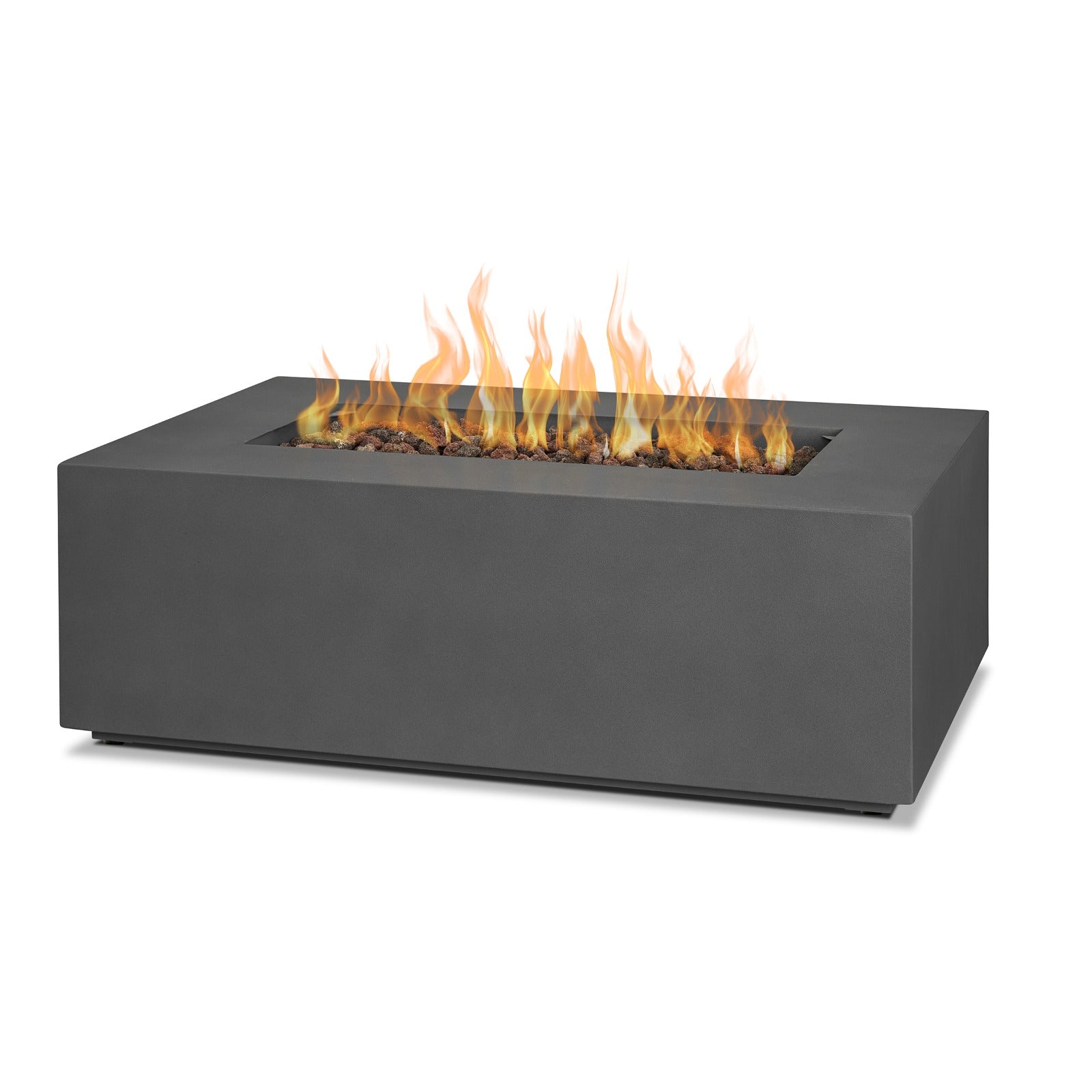 Aegean 42" Rectangle Propane or Natural Gas Fire Pit Table - Real Flame