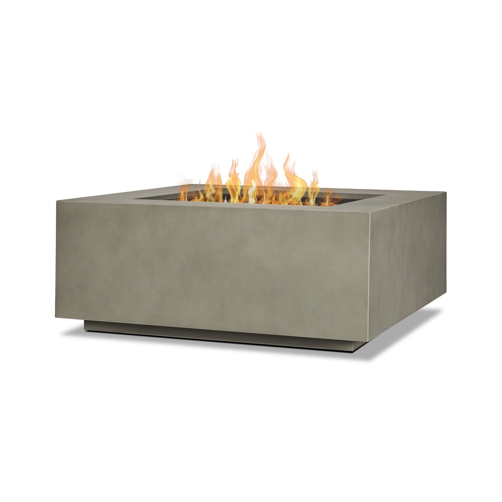 Aegean Square Propane or Natural Gas Fire Pit Table - Real Flame
