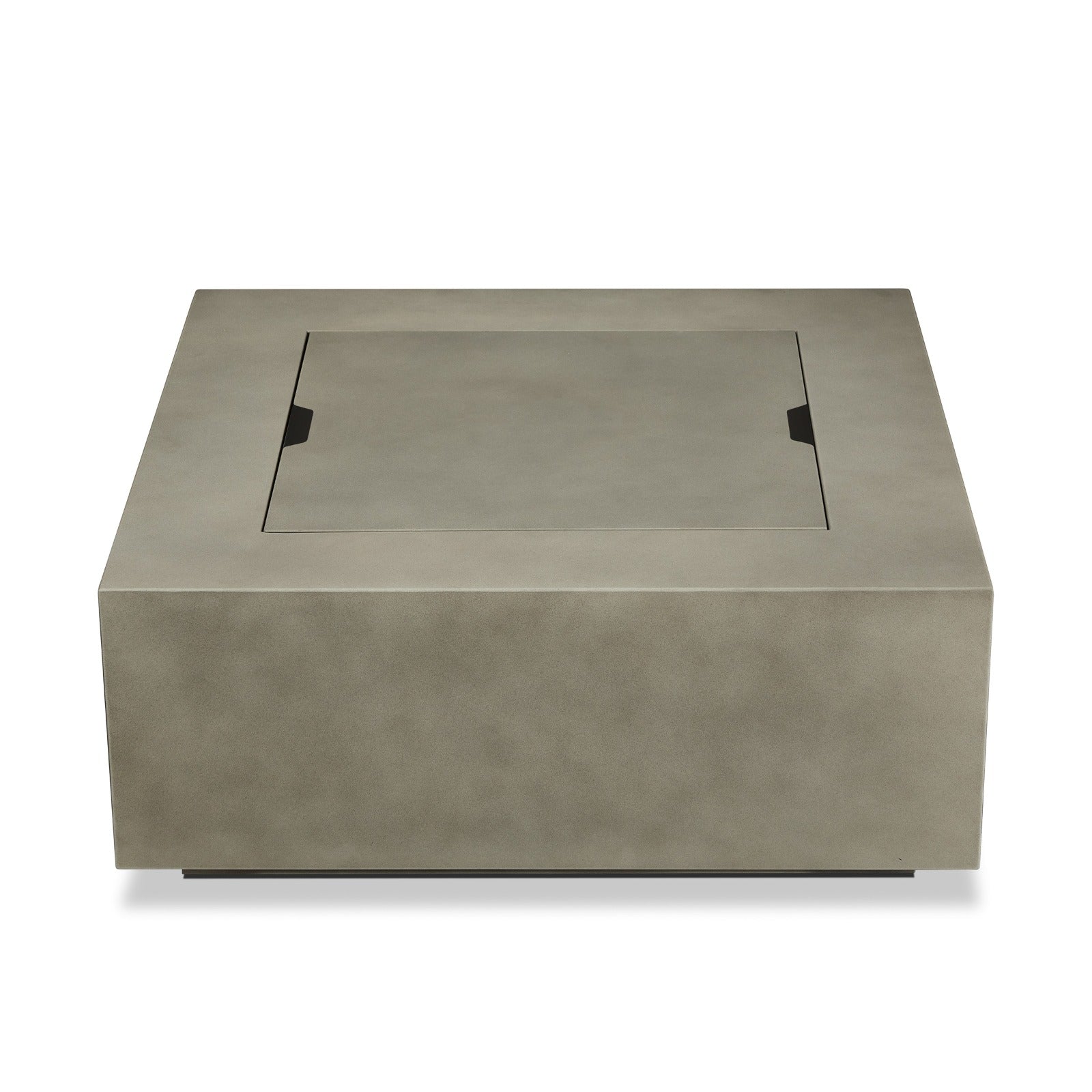 Aegean Square Propane or Natural Gas Fire Pit Table - Real Flame