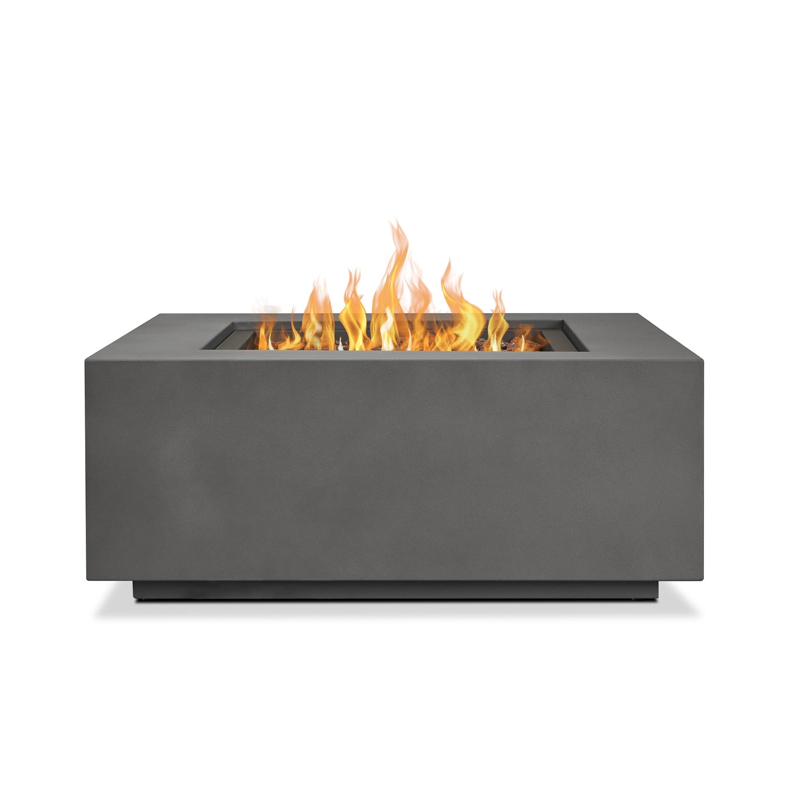 Aegean Square Propane or Natural Gas Fire Pit Table - Real Flame