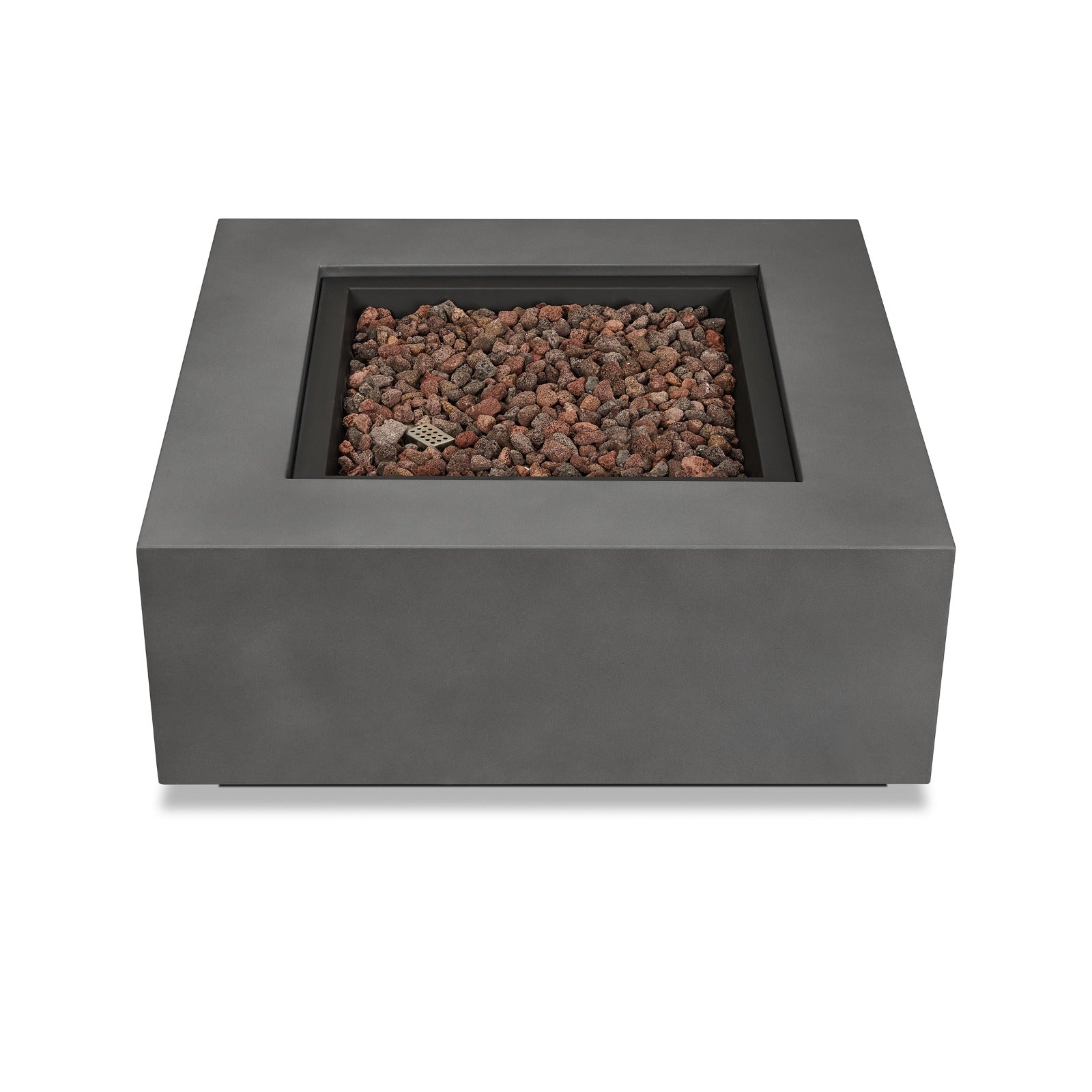 Aegean Square Propane or Natural Gas Fire Pit Table - Real Flame