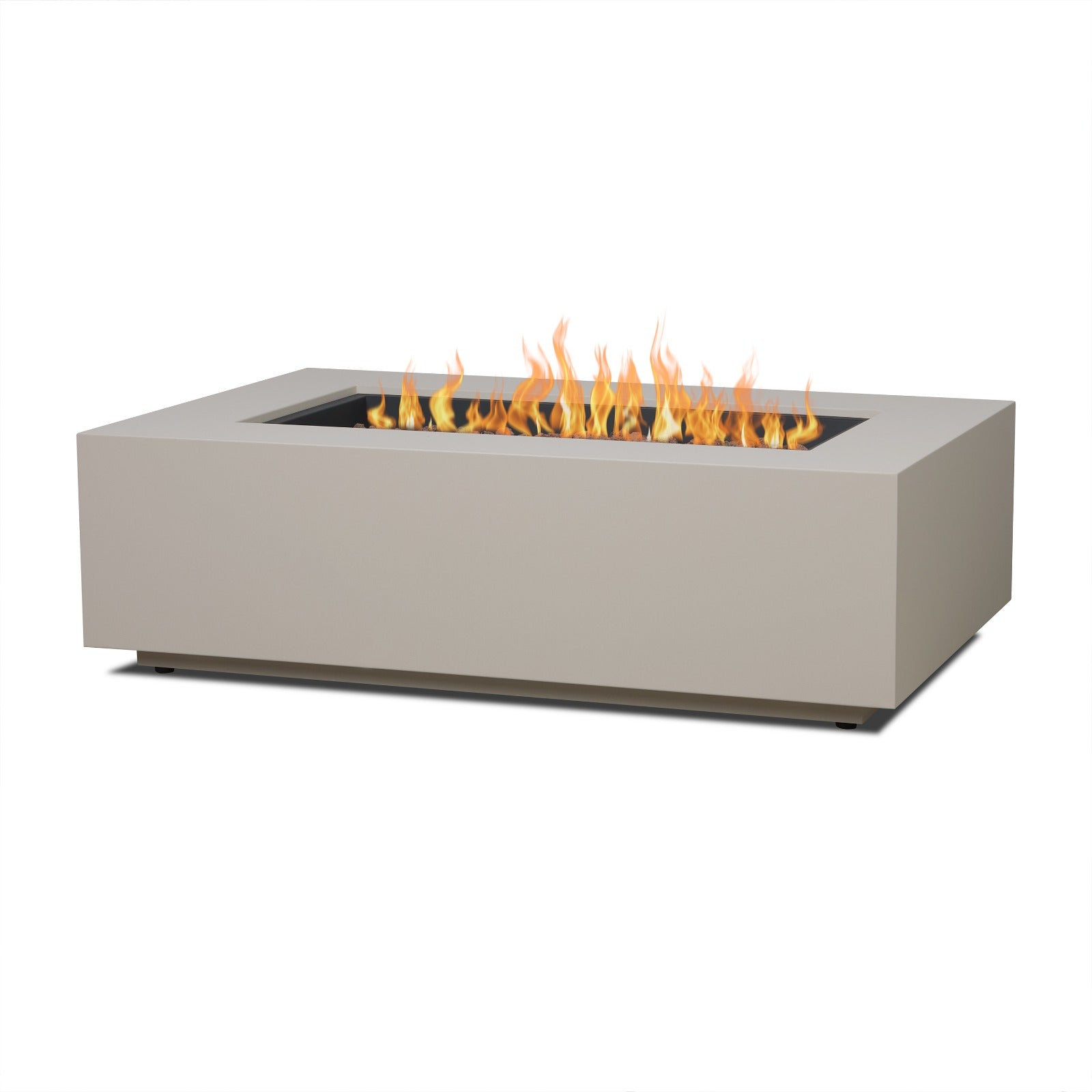 Aegean 50" Rectangle Propane or Natural Gas Fire Pit Table - Real Flame