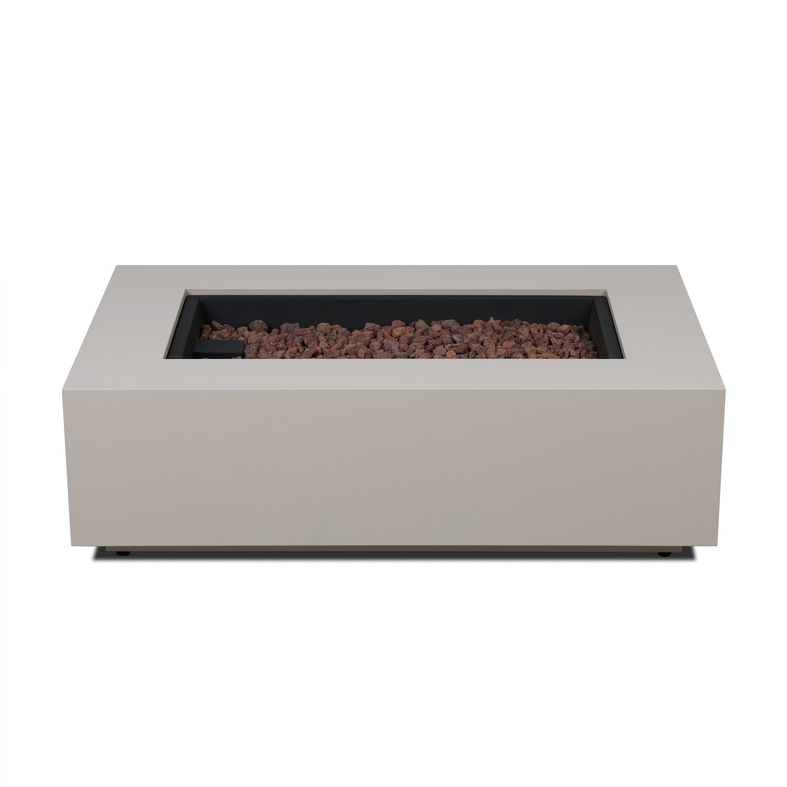 Aegean 50" Rectangle Propane or Natural Gas Fire Pit Table - Real Flame
