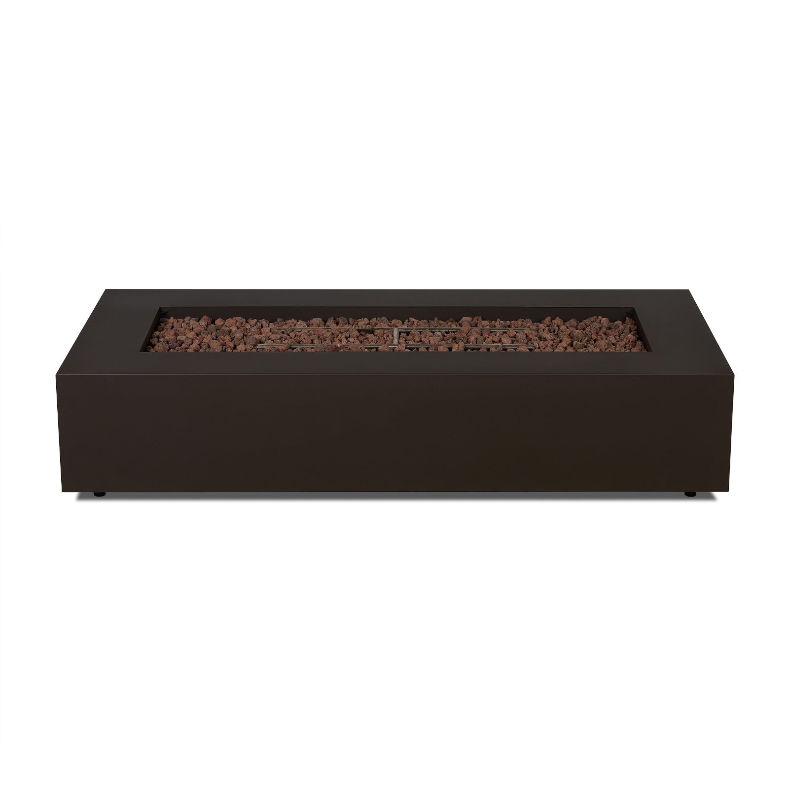 Aegean 70" Rectangle Propane or Natural Gas Fire Pit Table - Real Flame