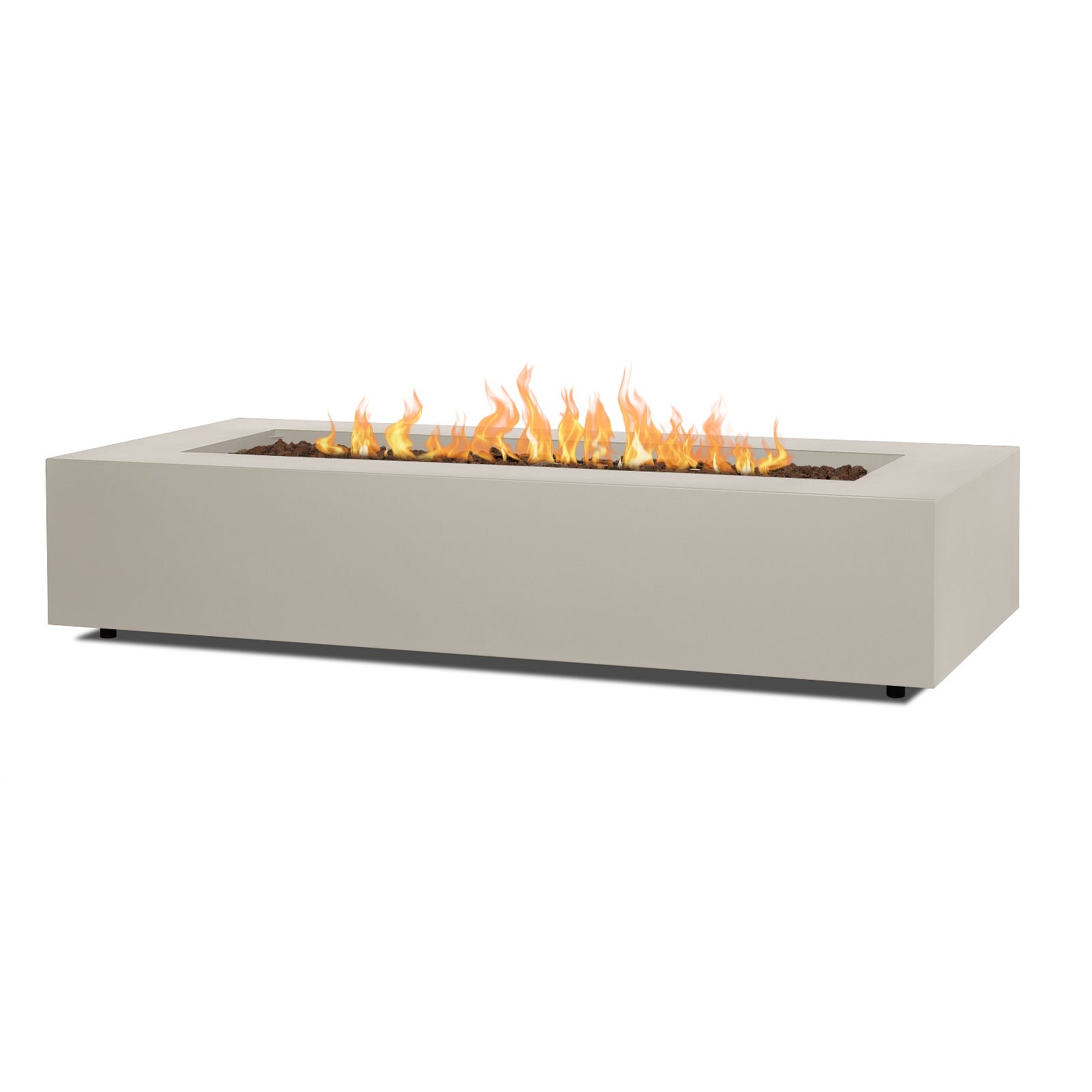 Aegean 70" Rectangle Propane or Natural Gas Fire Pit Table - Real Flame