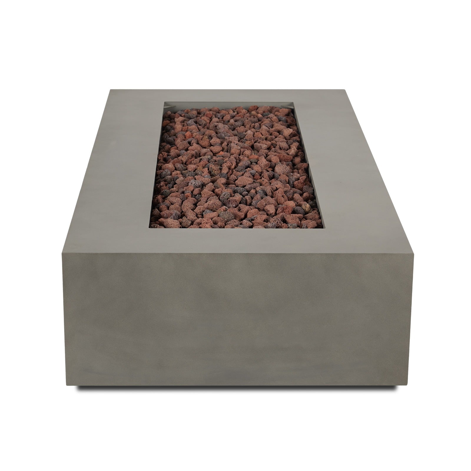 Aegean 70" Rectangle Propane or Natural Gas Fire Pit Table - Real Flame