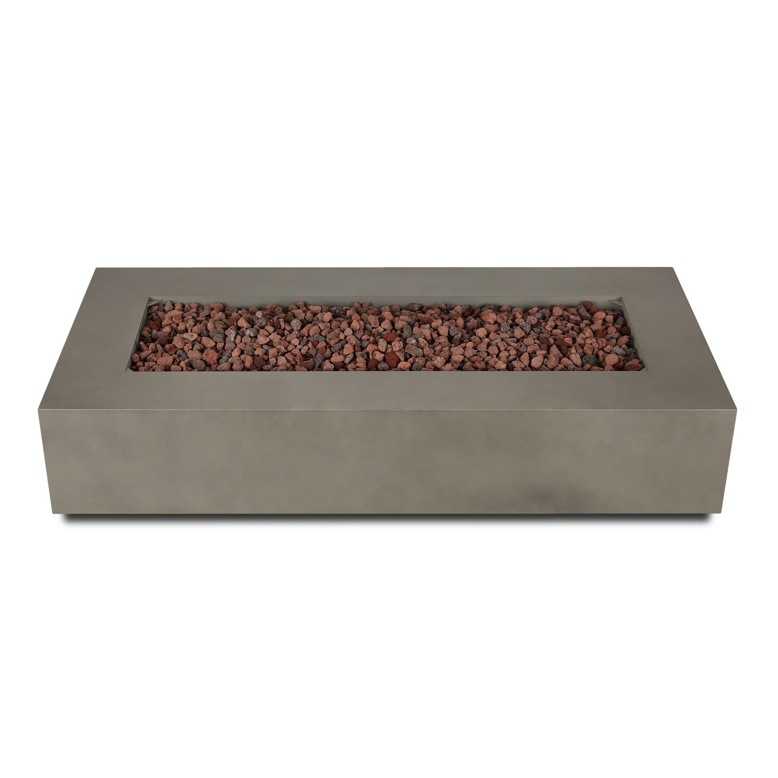 Aegean 70" Rectangle Propane or Natural Gas Fire Pit Table - Real Flame