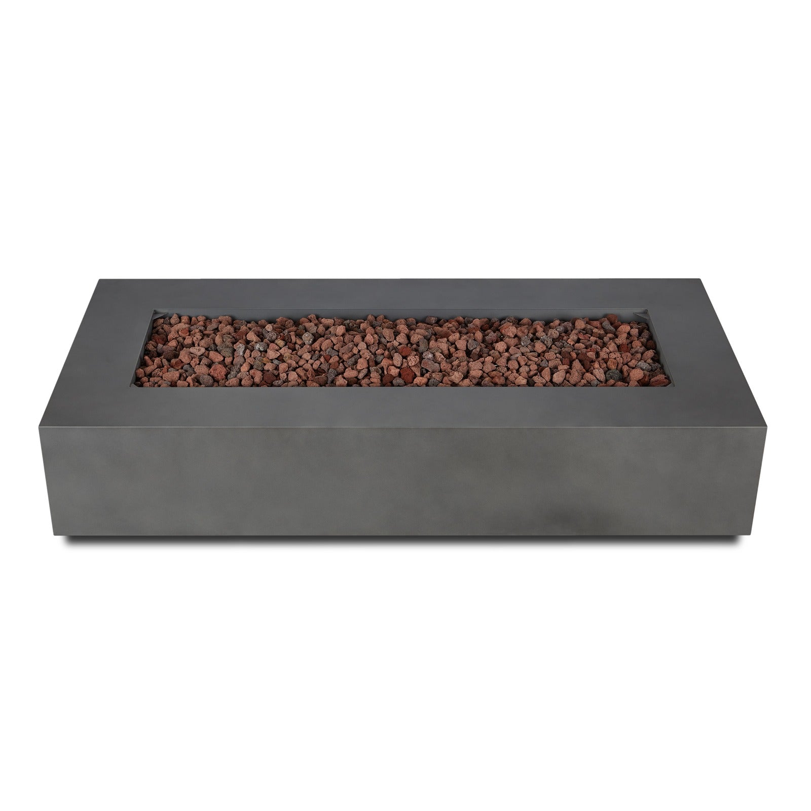 Aegean 70" Rectangle Propane or Natural Gas Fire Pit Table - Real Flame