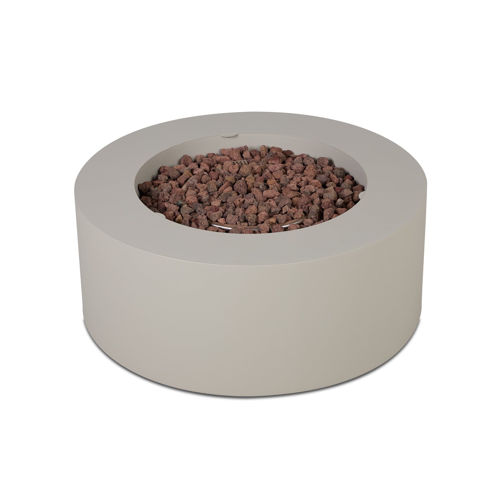 Aegean Round Propane or Natural Gas Fire Pit Table - Real Flame