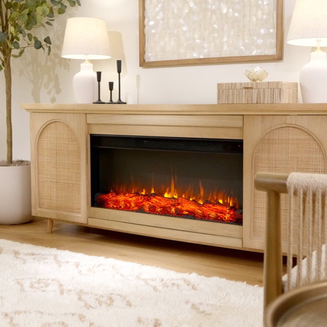 Dahlia Landscape Electric Fireplace TV Stand - Real Flame