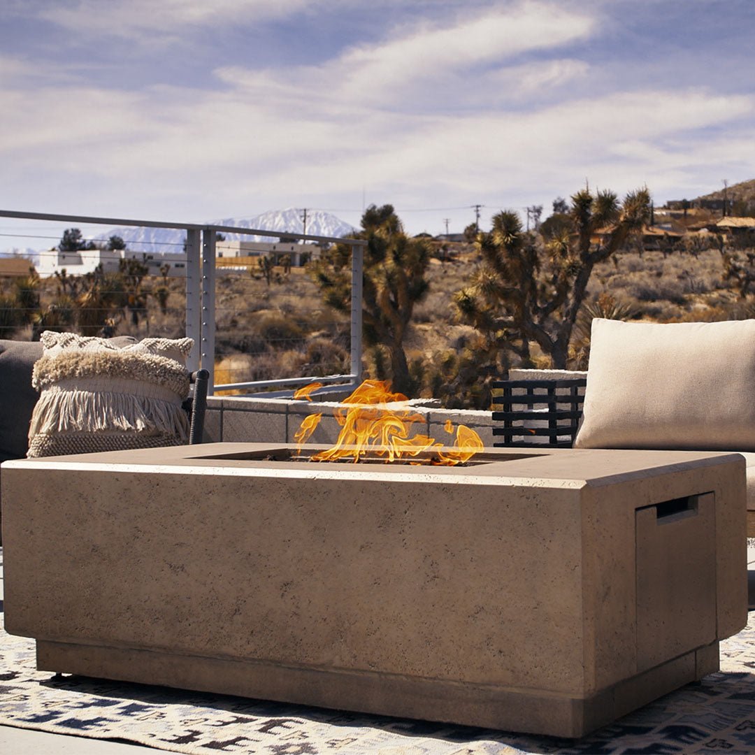 Ephraim Fire Pit Table With Hidden Propane Tank - Real Flame